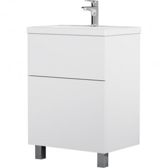 База под раковину напольная 60 см, 2 ящика, белый глянец AM.PM GEM M90FSX06022WG32