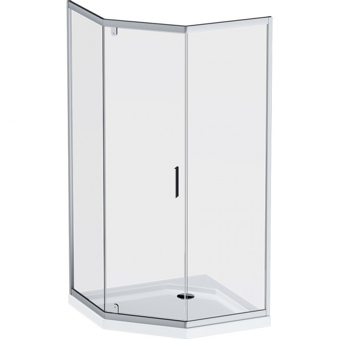 Душевое ограждение 90x90 см, пятиугольное, без поддона AM.PM GEM W90G-405-090MT
