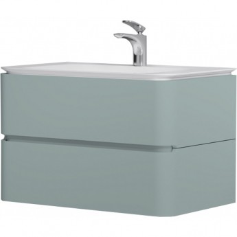 База под раковину AM.PM Sensation, подвесная, 80 см, ящики, мятный, глянцевая