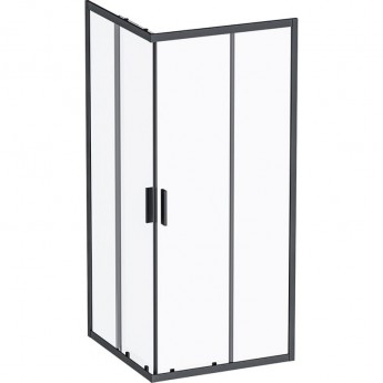 Душевое ограждение AM.PM GEM S SQUARE SLIDE 90x90 стекло прозрачное, профиль черный матовый W93G-403-090BT