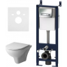 Комплект инсталляции AM.PM Start IS30201.901700 с кнопкой Start S и подвесным унитазом Gem FlashClean IS30251.901700