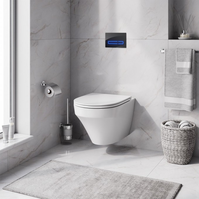 Комплект: Инсталляция с подвесным унитазом FlashClean, с сиденьем микролифт и клавишей AM.PM INSPIRE IS450A38.501700