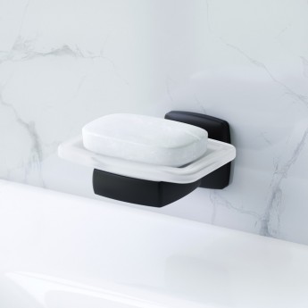 Мыльница стеклянная с настенным держателем AM.PM GEM