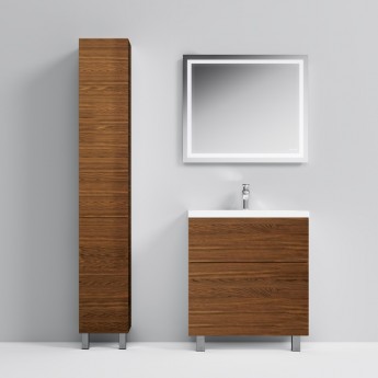 Шкаф-пенал напольный 30 см, левый, орех AM.PM GEM