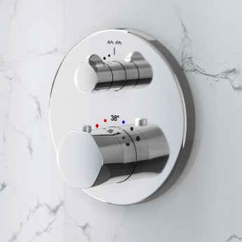 Смеситель для душа с термостатом, монтируемый в стену AM.PM GEM F9075600