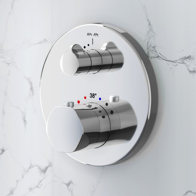 Смеситель для душа с термостатом, монтируемый в стену AM.PM GEM F9075600