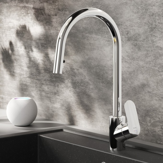 Смеситель для кухни с вытяжным изливом AM.PM LIKE F8012000