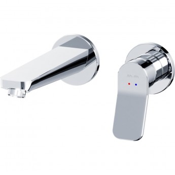 Смеситель для умывальника AM.PM X-JOY F85A72600 монтируемый в стену, хром, шт.