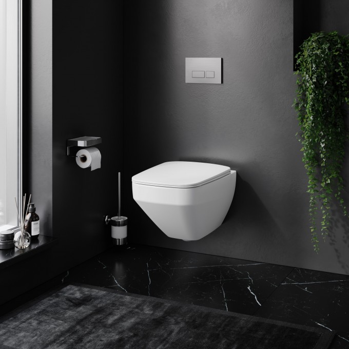 Унитаз подвесной FlashClean с сиденьем микролифт и звукоизолирующей прокладкой AM.PM INSPIRE 2.0 C50A1700SCSI