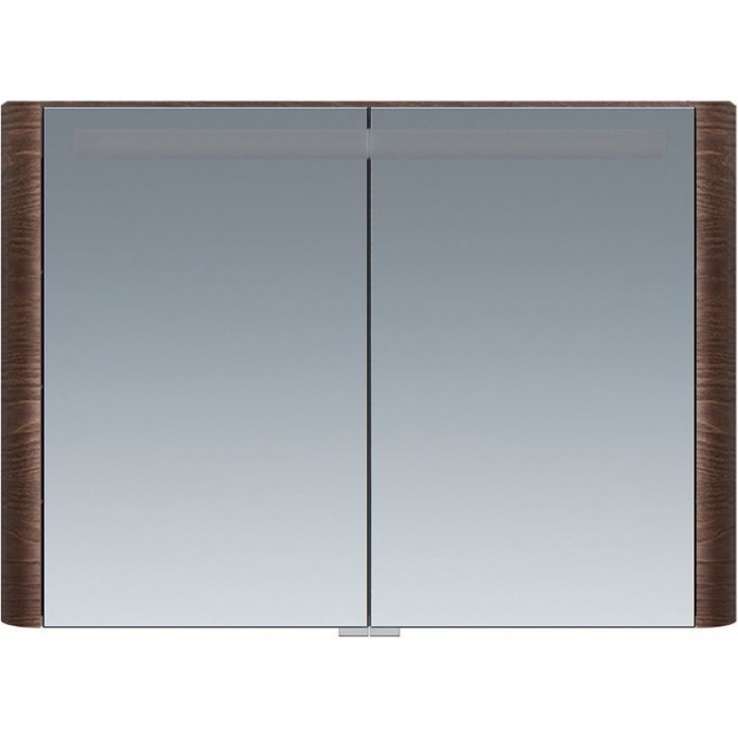 Зеркальный шкаф с подсветкой 100 см, табачный дуб AM.PM SENSATION M30MCX1001TF
